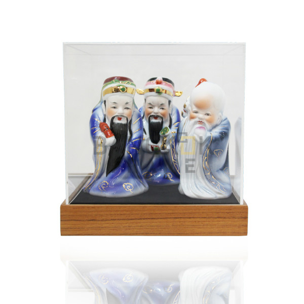 กรอบกล่องใสโชว์สินค้าฐานไม้